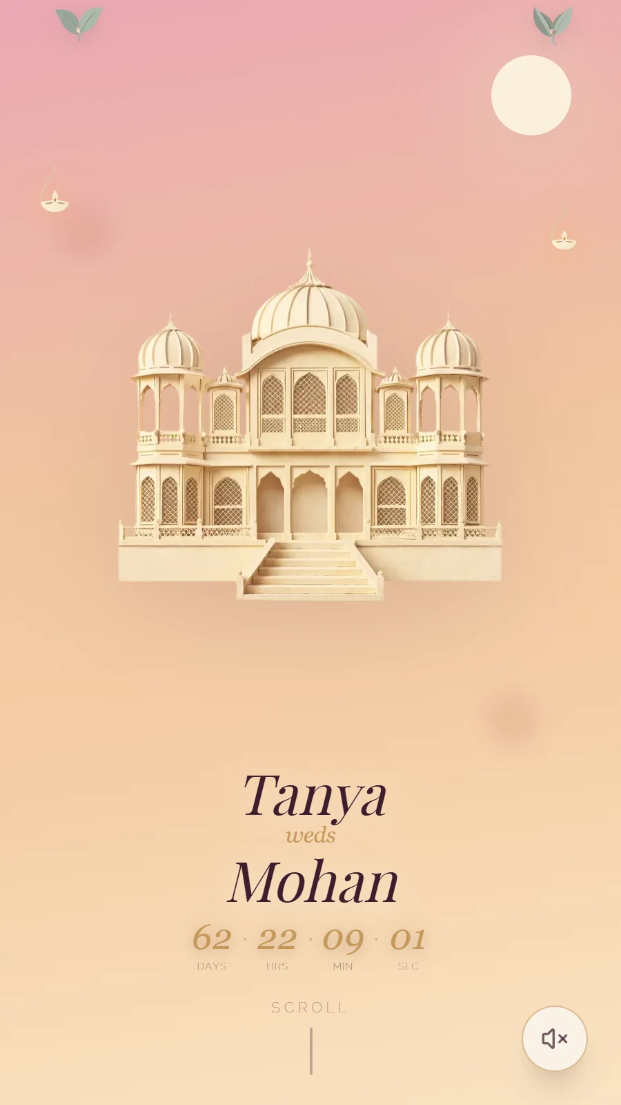 Indian Wedding Website Maker for Modern Wedding invitation invitation preview